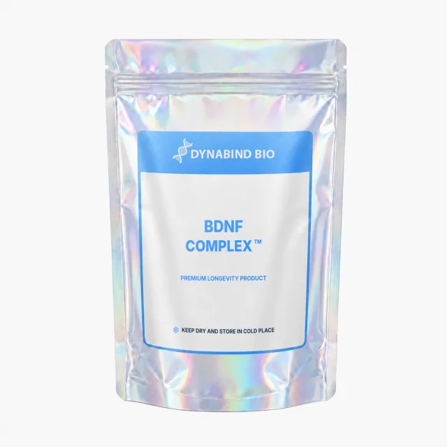 BDNF Complex™ supplement pouch for memory, focus, brain energy, BDNF-signalling and neuroplasticity research by DynaBind Bio